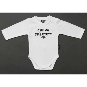 Dorko DRK "Csillag Született" mintával nyomott hosszú ujjú baba body