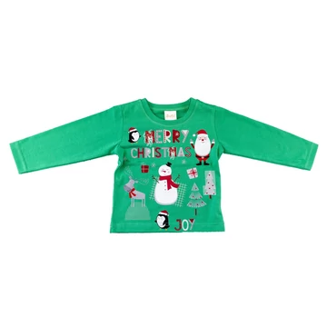 Karácsonyi hosszú ujjú kisfiú póló