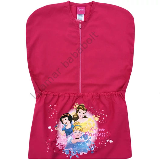 Rózsaszín, vállfás Disney Hercegnők ovis zsák, Hamupipőke, Belle és Hófehérke mintával