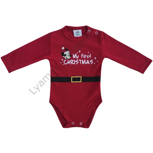 body-kombidressz-disney-mickey-elso-karacsonyom-my-first-christmas