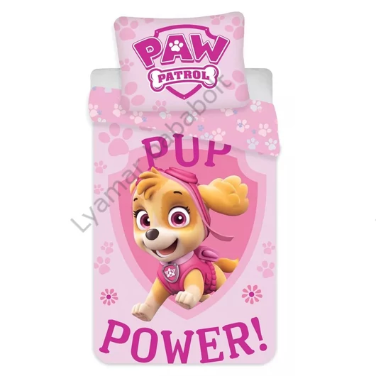 Mancs Őrjárat Pup Power gyerek, ovis ágyneműhuzat 100×135cm, 40×60 cm