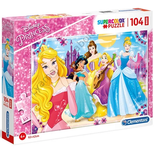disney-hercegnok-104dbos-maxi-puzzle-clementoni