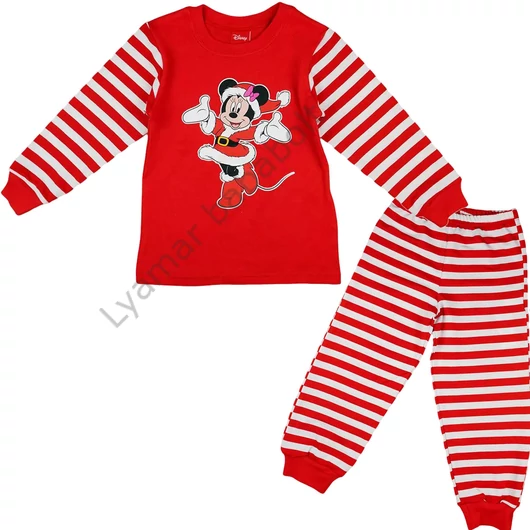 disney-minnie-karacsonyi-gyerek-pamut-pizsama