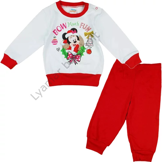 disney-minnie-karacsonyi-gyerek-pamut-pizsama
