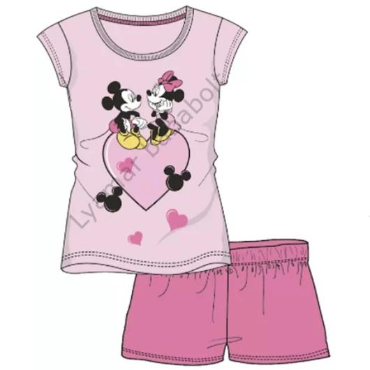 disney-minnie-gyerek-rovid-pizsama-ket-reszes