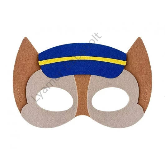 Kutyás Dog Brigade Police filc maszk 18 cm