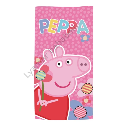 Peppa malac Flower fürdőlepedő, strand törölköző 70x140cm (Fast Dry)