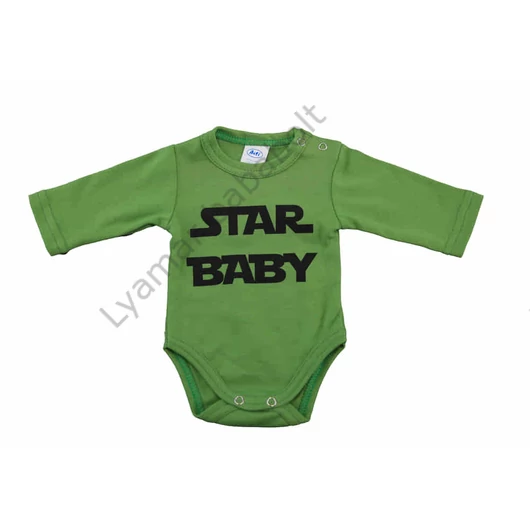 Star baby feliratos hosszú ujjú baba body