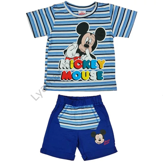 2 részes kisfiú pamut nyári szett Mickey egér mintával