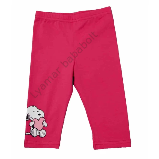 3/4-es kislány leggings Snoopy mintával