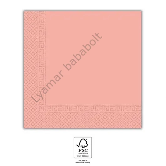 Rózsaszín Unicolour Pink szalvéta 20 db-os 33x33 cm FSC