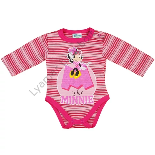 Disney Minnie csíkos hosszú ujjú kombidressz glitterrel