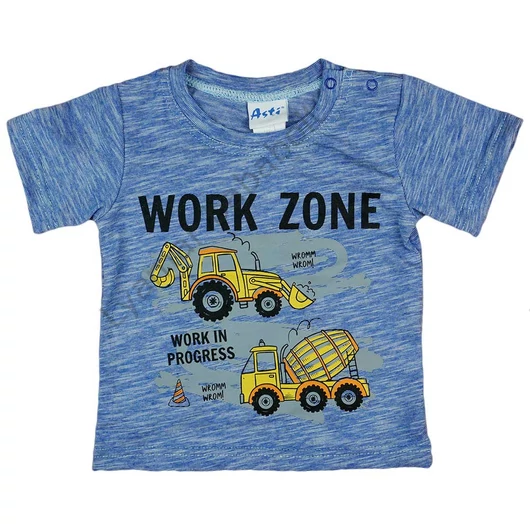 "Work Zone" rövid ujjú fiú póló