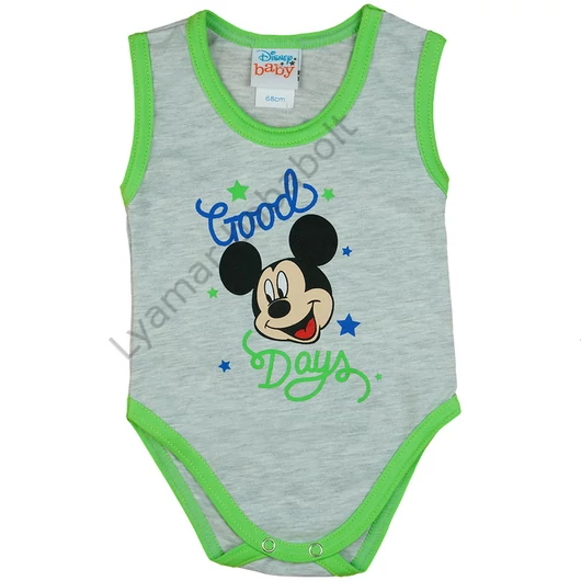 Disney Mickey "Good Days" ujjatlan baba body szürke