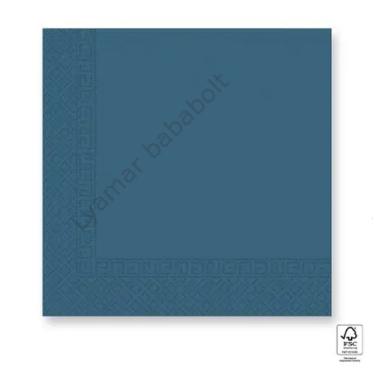 Kék Unicolour Blue szalvéta 20 db-os 33x33 cm FSC