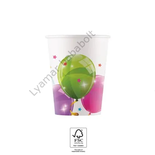 Lufis Sparkling papír pohár 8 db-os 200 ml FSC