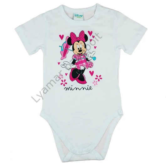 Disney Minnie rövid ujjú babal body fehér