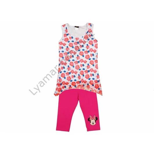 Disney Minnie lányka 2 részes ujjatlan-3/4 leggings szett