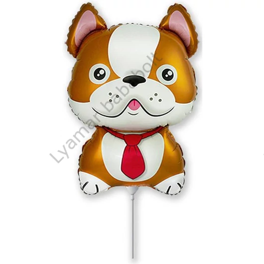 Kutyás Bulldog Brown fólia lufi 36 cm (WP)
