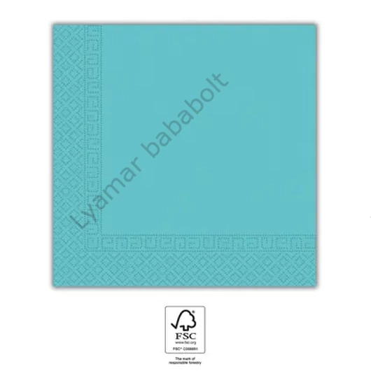 Kék Unicolour Light Blue szalvéta 20 db-os 33x33 cm FSC