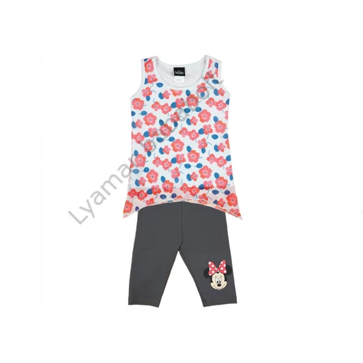 Disney Minnie lányka 2 részes ujjatlan-3/4 leggings szett