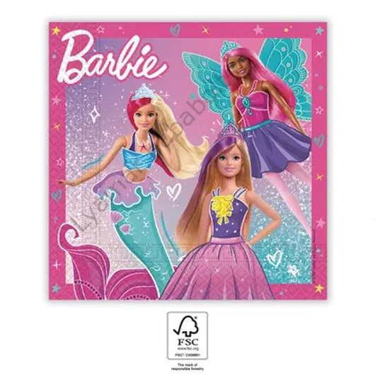 Barbie Fantasy szalvéta 20 db-os 33x33 cm FSC