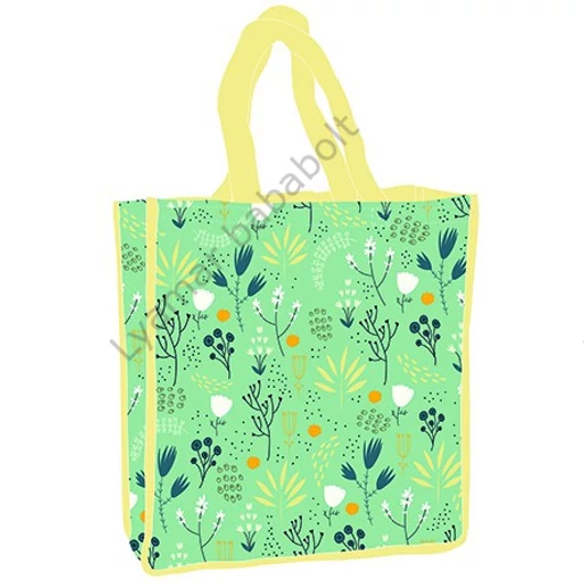 Virág Green shopping bag 34 cm