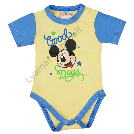 Disney Mickey "Good days" feliratos rövid ujjú baba body