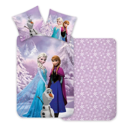 Disney Jégvarázs Snowy gyerek, ovis ágyneműhuzat 100×135 cm, 40×60 cm