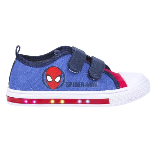 Pókember Blue LED villogó, világító utcai cipő 28