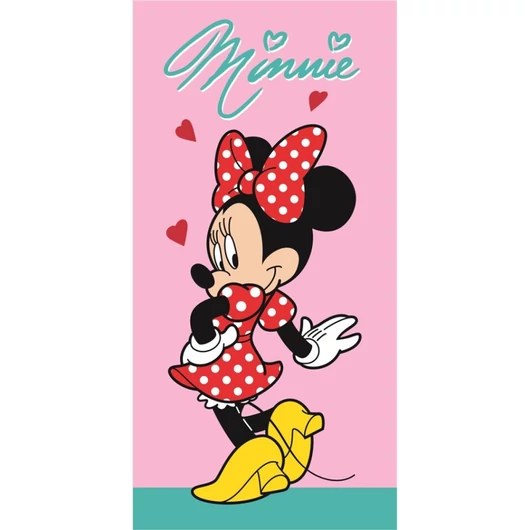 Disney Minnie Pretty in Polka fürdőlepedő, strand törölköző 70x140cm (Fast Dry)