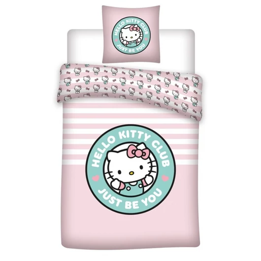 Hello Kitty Club ágyneműhuzat 140×200cm, 65x65 cm