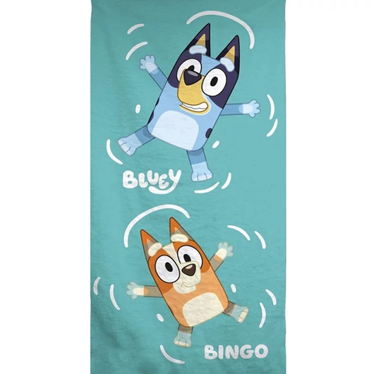 Bluey Playtime fürdőlepedő, strand törölköző 70x140cm (Fast Dry)