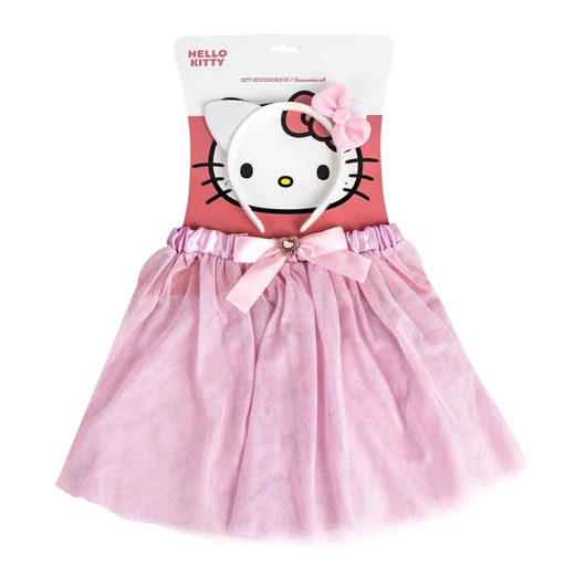 Hello Kitty Pink gyerek szoknya és hajpánt szett