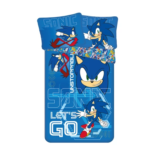 Sonic a sündisznó Let's go ágyneműhuzat 140×200cm, 70×90 cm