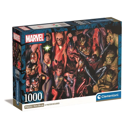 Marvel 1000 db-os Compact puzzle Clementoni