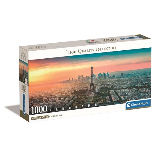 Párizs View 1000 db-os panorama Compact puzzle Clementoni