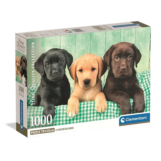 Kutyás Three Labs 1000 db-os puzzle Clementoni