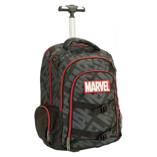 Marvel Black gurulós iskolatáska, táska 46 cm