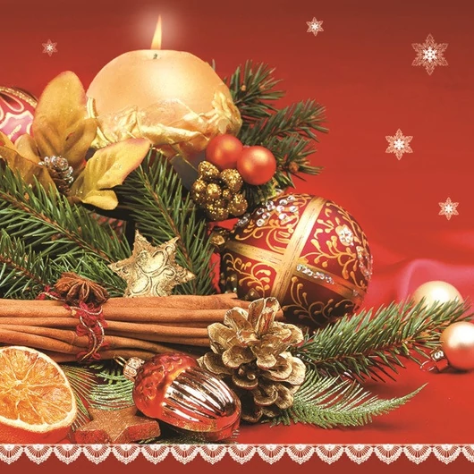 Karácsony Spices szalvéta 20 db-os 33x33 cm