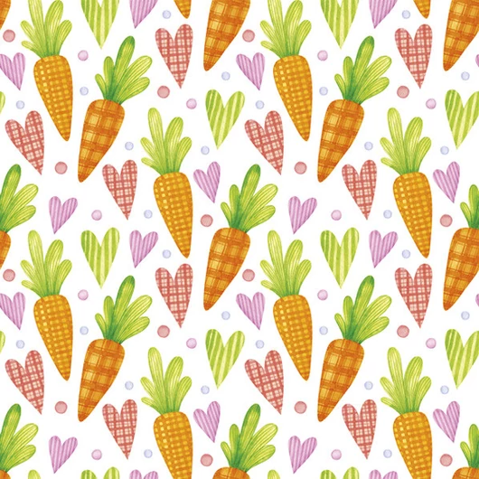 Húsvét Sweet Carrots szalvéta 20 db-os 33x33 cm