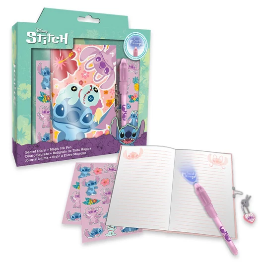Disney Lilo és Stitch, A csillagkutya Angel napló + mágikus toll szett