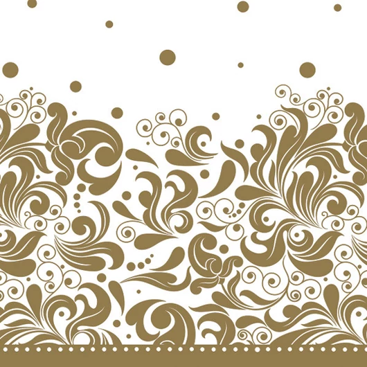 Díszes Gold szalvéta 20 db-os 33x33 cm