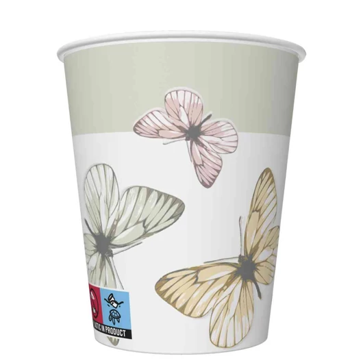 Pillangó Light papír pohár 8 db-os 250 ml