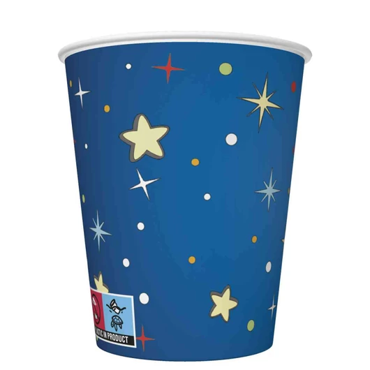 Űr Rockets&Aliens papír pohár 8 db-os 250 ml