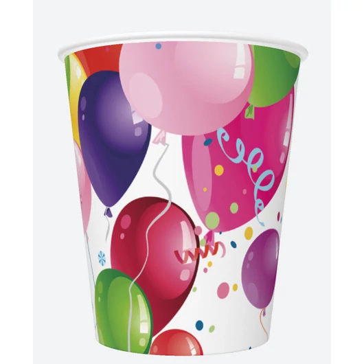 Lufis Party papír pohár 8 db-os 250 ml