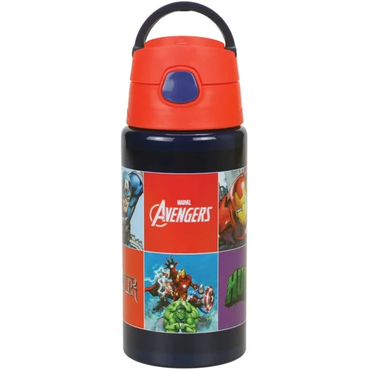 Bosszúállók Smash alumínium kulacs akasztóval 500 ml