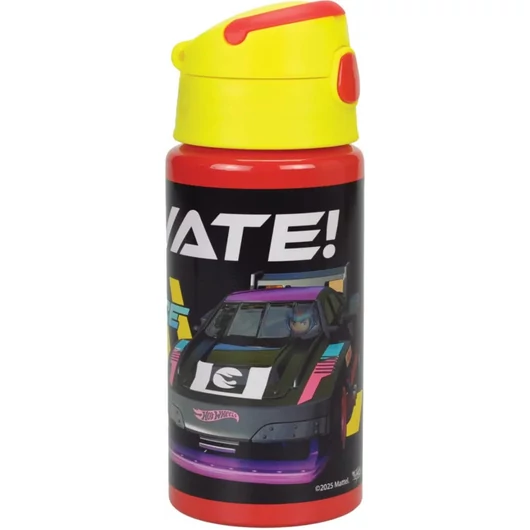 Hot Wheels Race alumínium kulacs akasztóval 500 ml