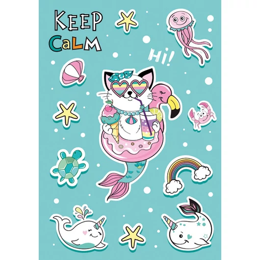 Állatos Cat Vibes A/4 gumis mappa