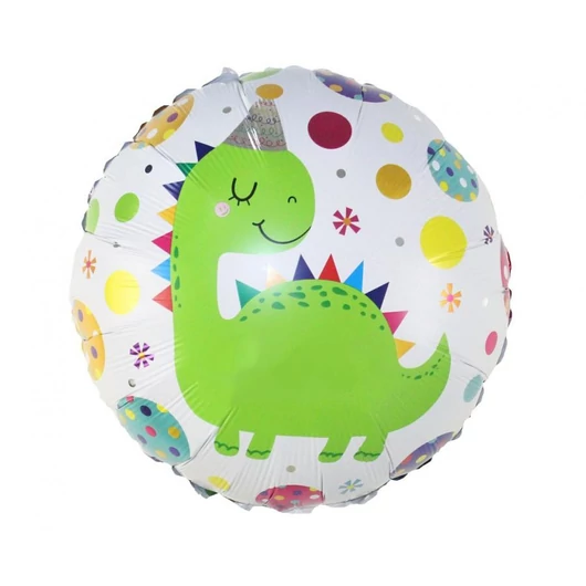 Dinoszaurusz Party gömb fólia lufi 36 cm